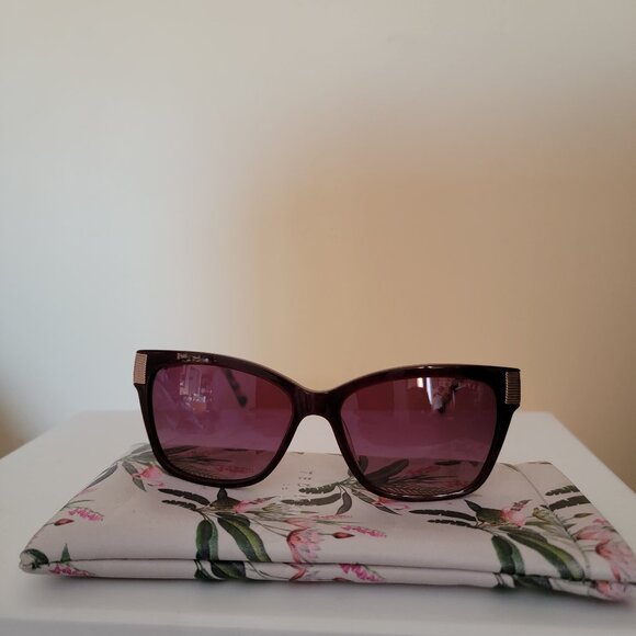 Ted Baker London 57mm Cat Eye Sunglasses, BURGUNDY main image 14